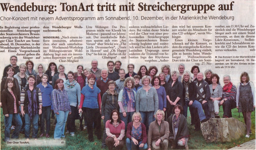 Peiner Allgemeine Zeitung vom 24.11.2011